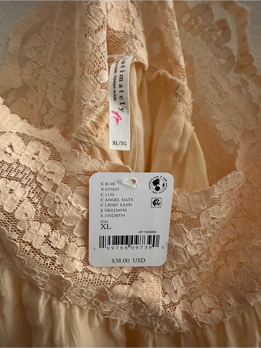 NWT Free People Fiona Cami in Angel Oats - Picture 9 of 12